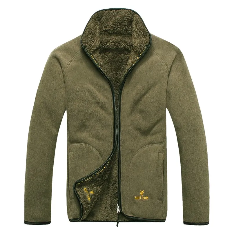 Мужская бархатная теплая флисовая куртка зимний уличный спортивный плотный