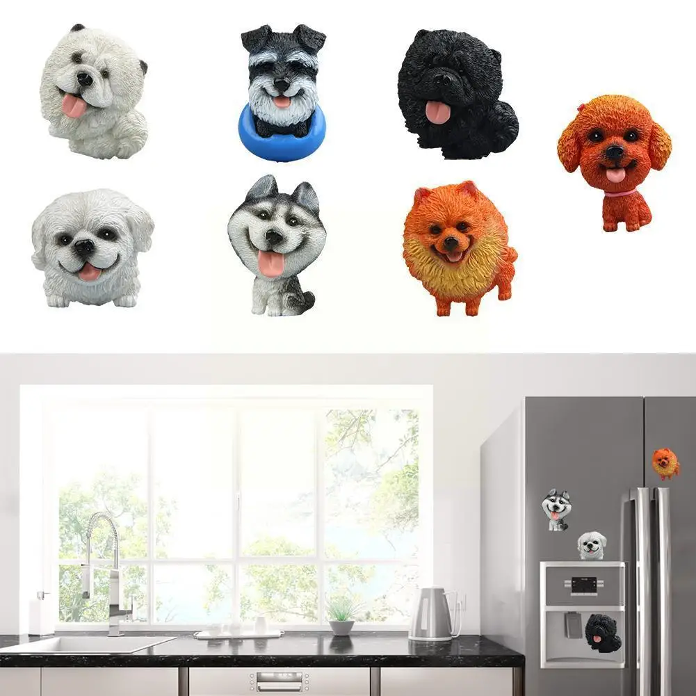 

Cute Bulldog Model Hand Made Fridge Magnets Refrigerator Room Doll Stickers Magnetic Stickers Stickers Refrigerator Doll A8D8