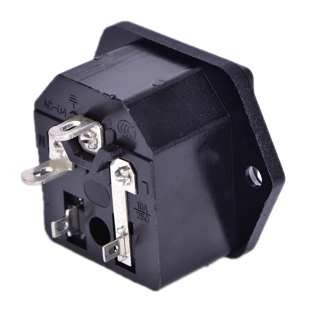 AC AC-03 Power Socket With Safety Fuse Holder Connectors 10A 250V | Обустройство дома