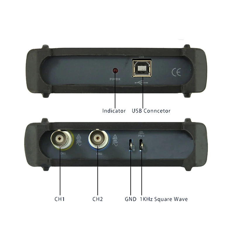 ISDS220A 2 в 1 ПК USB Виртуальный цифровой осциллограф + анализатор спектра 60 МГц 200