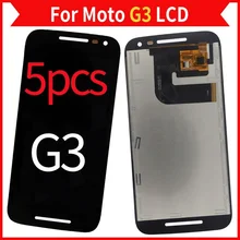 5Pcs/Lot For Moto G3 LCD Screen Display With Touch Digitizer Assembly XT1540 XT1541 XT1543 Mobile Phone Parts
