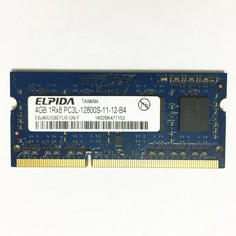 

ОЗУ ELPIDA DDR3 S 4 Гб 1600 МГц DDR3 4 Гб 1Rx8 PC3L-12800S-11 ddr3 ПАМЯТЬ для ноутбука 4 Гб 1600 RAM
