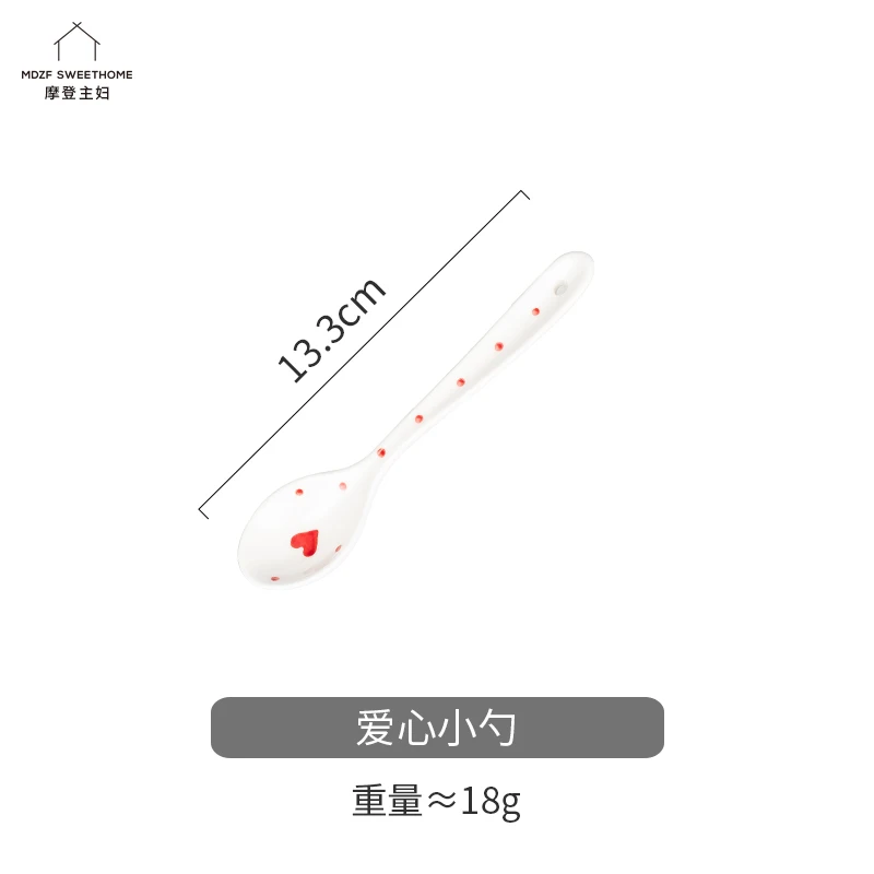 

Rest Ceramic High Quality Spoon Creative Handmade Cute Long Handle Spoon Serving Teaspoon Cucharas Kitchen Gadget Sets ED50SZ
