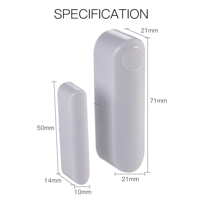 

WiFi Smart Door And Window Sensor Door Open/close Detector Wifi Home Alarm Compatible With Alexa Google Home Tuya APP Smart Life