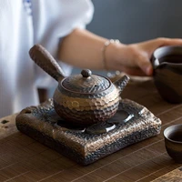 handmade stoneware kiln baked tea pot holding teapot single teapot side handle pot tea kettle tea pot china tea ceramic tea pot
