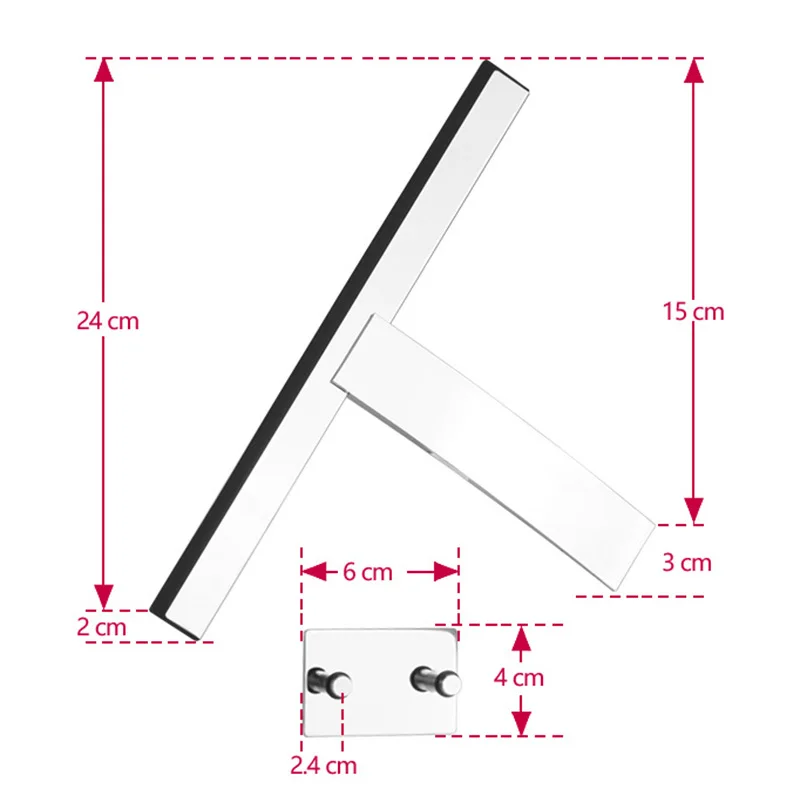 

Glass Wiper Window Bath Cleaning Tool Portable for Bathroom Mirror Shower Kitchen H99F