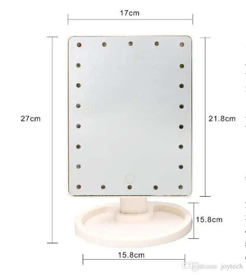 Зеркало для макияжа со светодиодным сенсорным экраном профессиональное