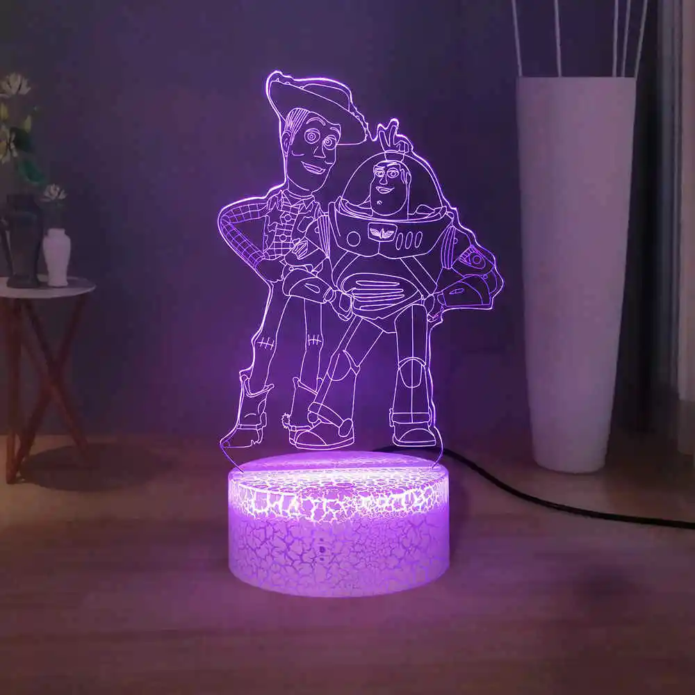 Шериф Вуди и Базз светильник год светодиодный сна Ночной Детские изучьте стол