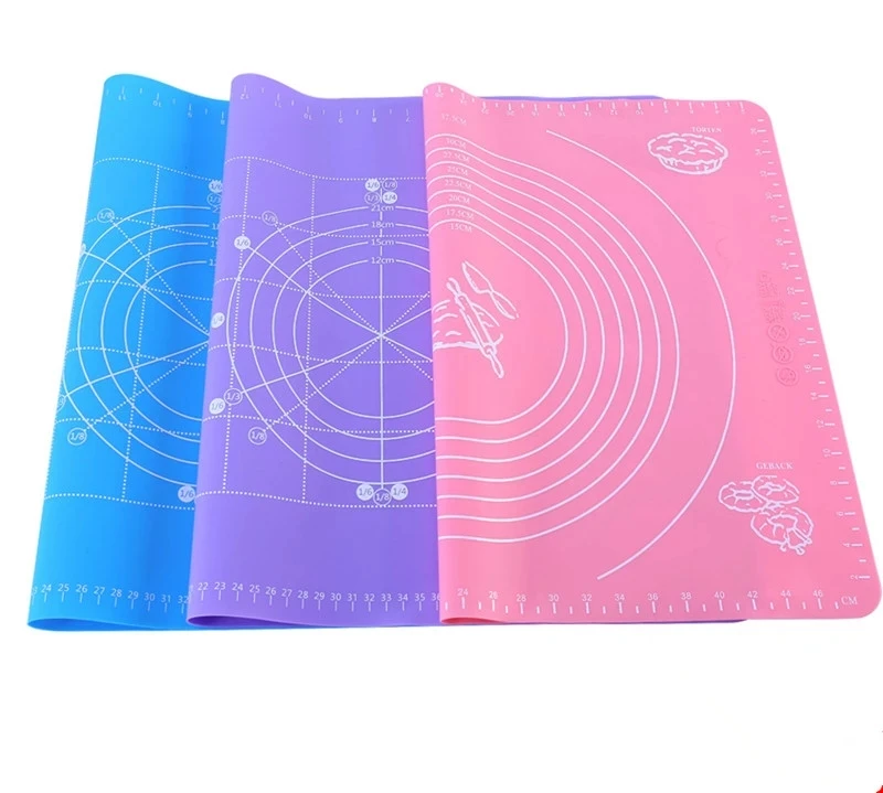 

60x40CM Non-Stick Silicone Baking Mat Pad Baking Sheet Pizza Dough Maker Holder Pastry Kitchen Gadgets Tool with Measurement