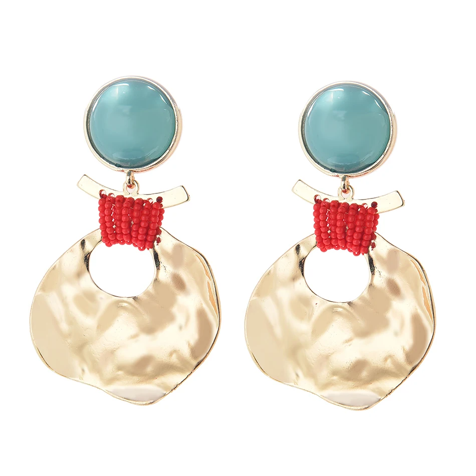 Ztech золотой цвет элегантный большой металлический кулон с богемными