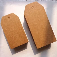 500pcs kraft paper trapezoid tags handmade with love hang tags wedding for drageecandygiftcookies display packing label card