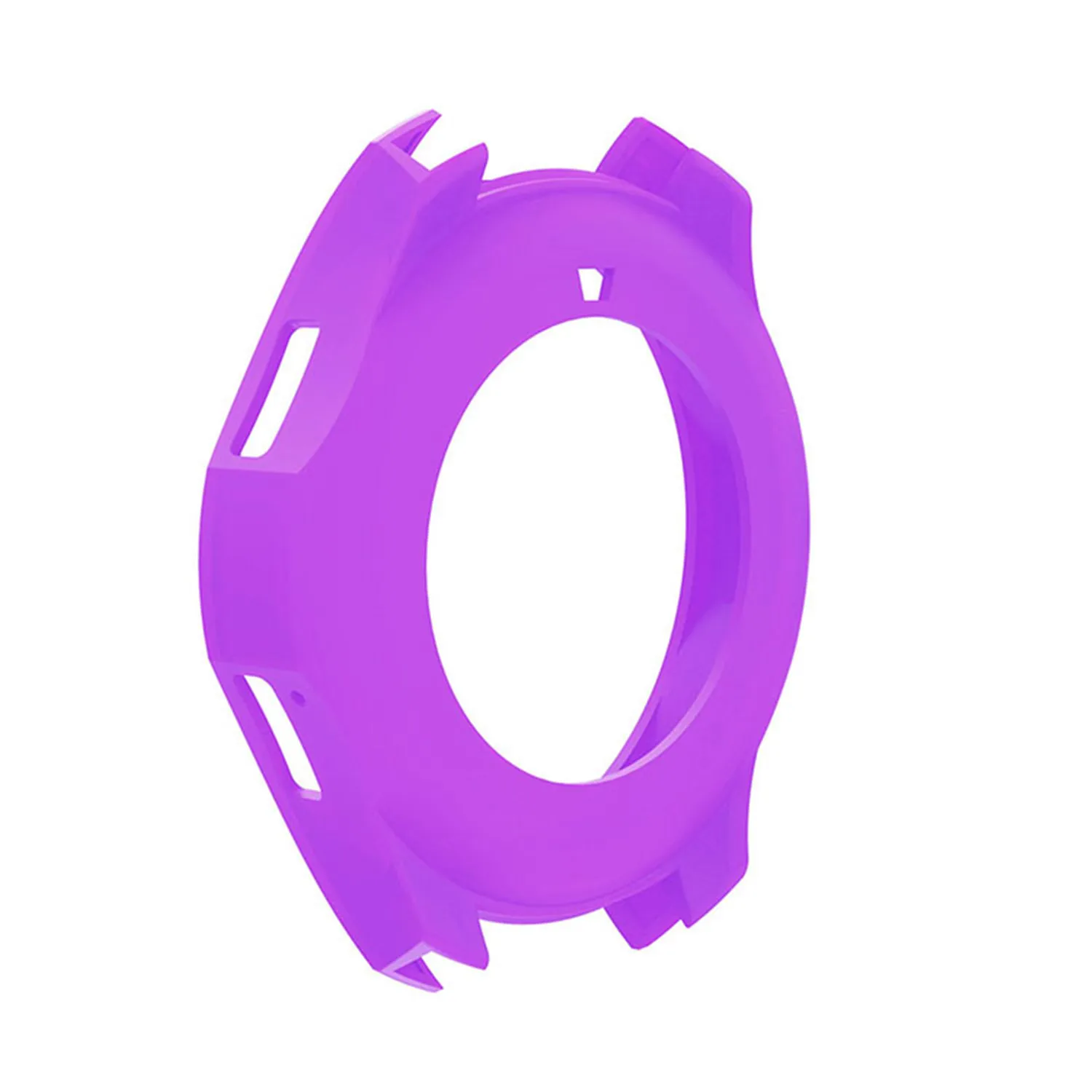 Purple Полный Защитный Мягкий ТПУ защитный чехол для samsung Galaxy Watch 46 мм, чехол с рамкой для gear S3 Frontier, силиконовый чехол - Цвет: Purple