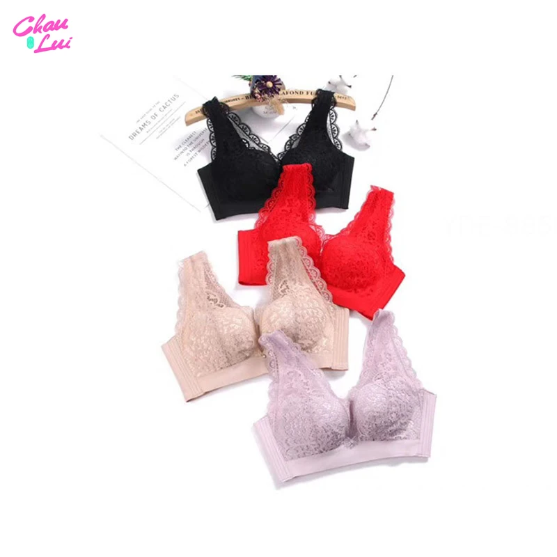 

Бюстгальтер женский бесшовный, кружевной, пуш-ап