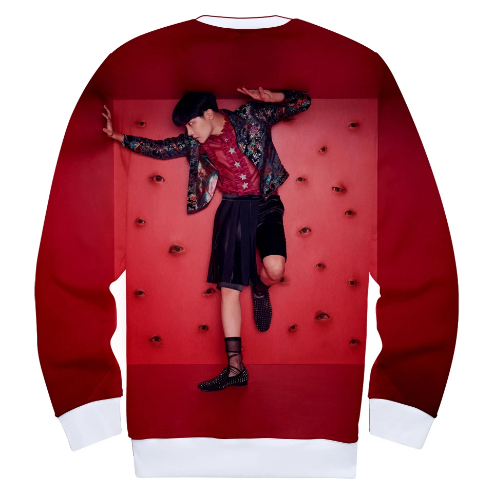 Frdum Tommee Love Yourself ответ 3D kpop женщины Bangtan мальчики Толстовка Осень и зима хит хоп harajuku Корейская повседневная одежда