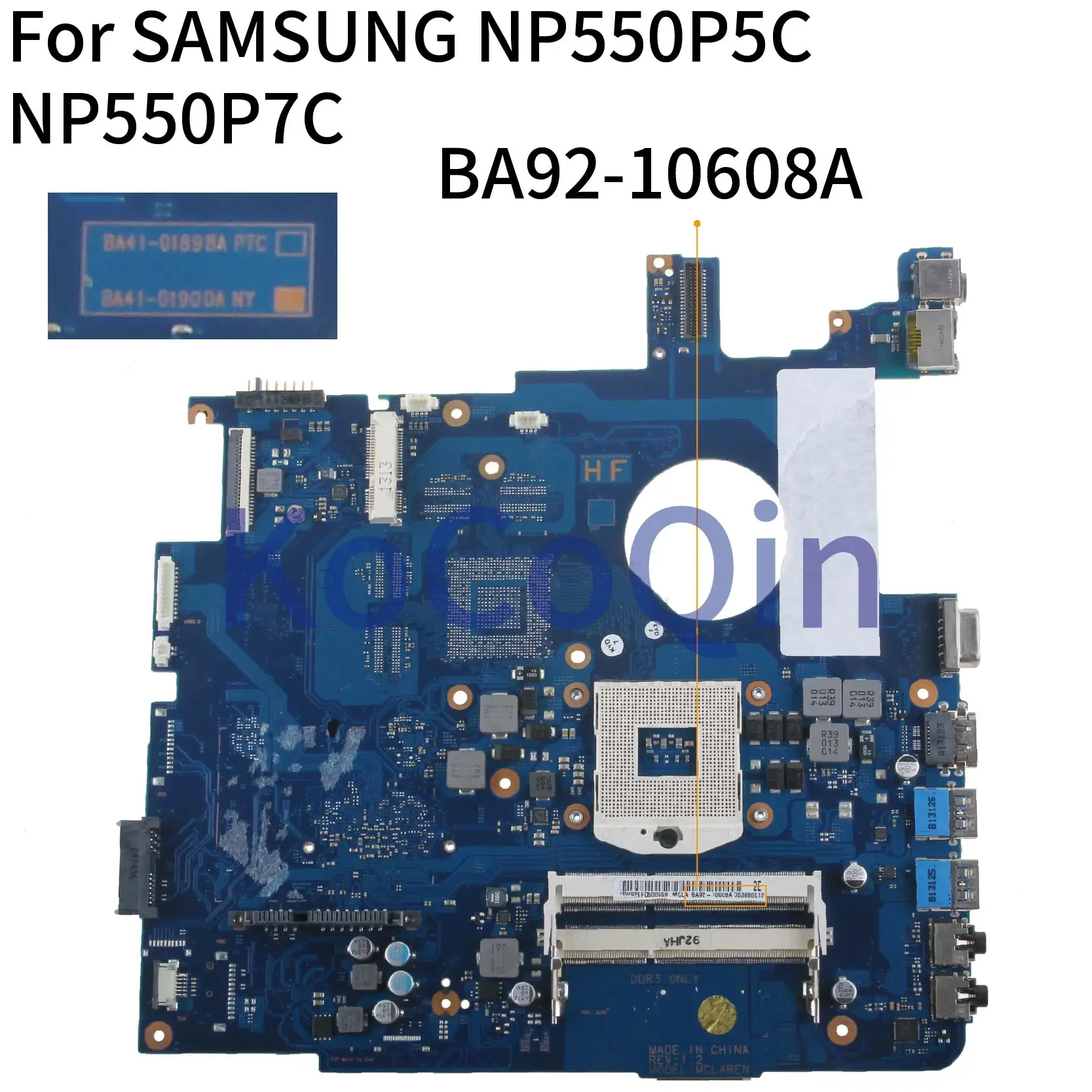 KoCoQin материнская плата для ноутбука SAMSUNG NP550P5C 550P5 NP550P7C BA41 01898A BA92 10608A