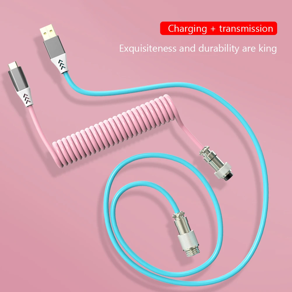 Оригинальный USB-кабель типа C механическая клавиатура спиральный 1 7 м