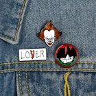 Брошь на воротник, с эмалью, с изображением клоуна, Хэллоуина, неудачника