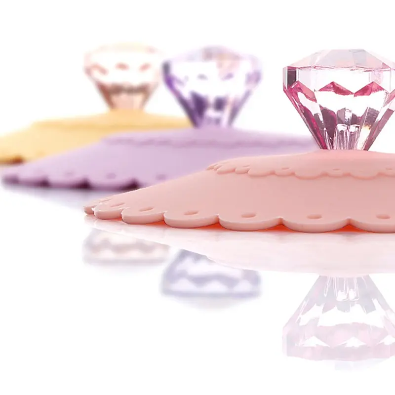 Милый многоразовый силиконовый чехол с бантом кружевом луком пылью чашка