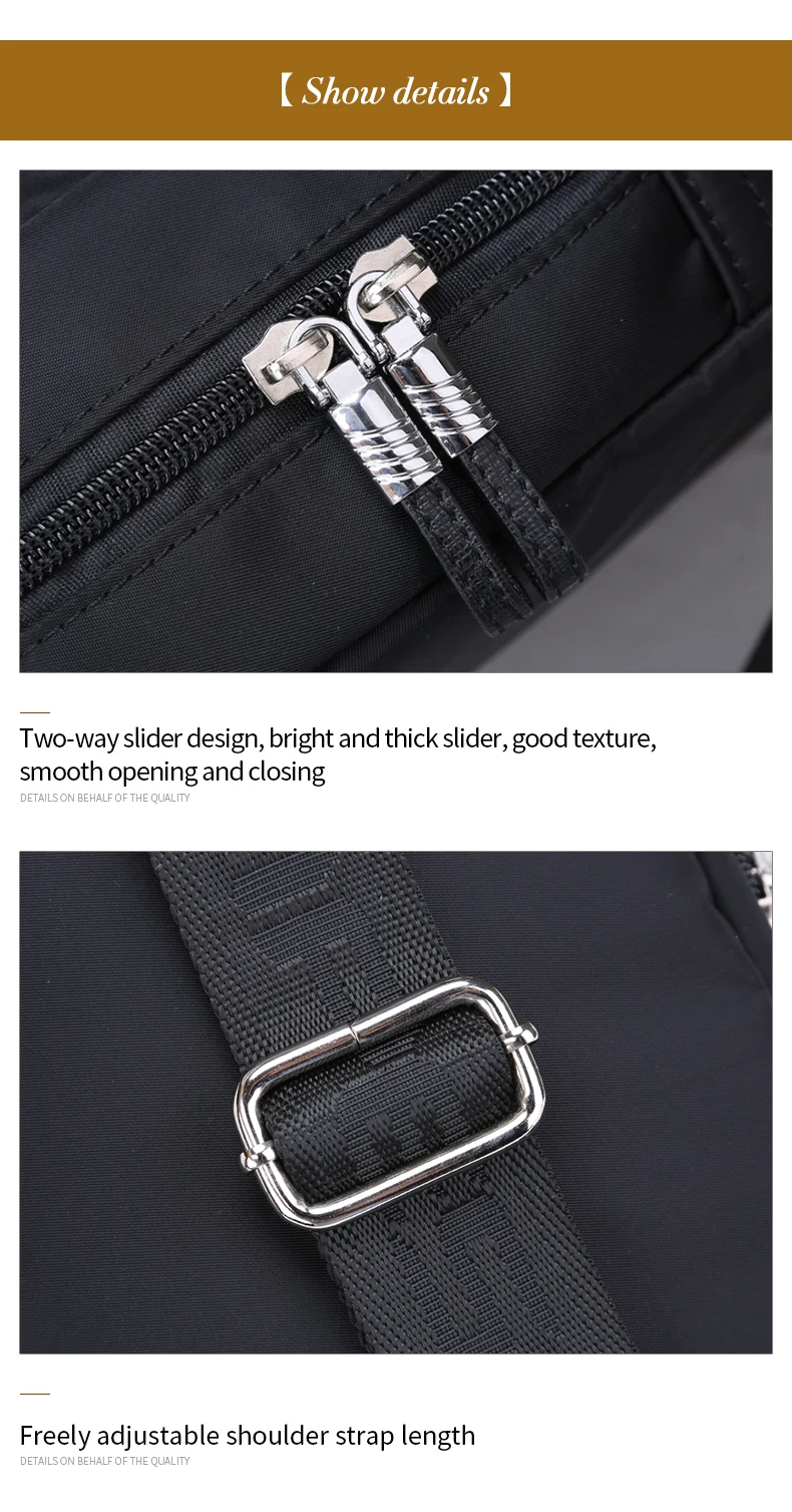 Zoger Japanese street chest bag men's tide brand men's shoulder bag Messenger bag tooling function wind bag fashion Oxford backp