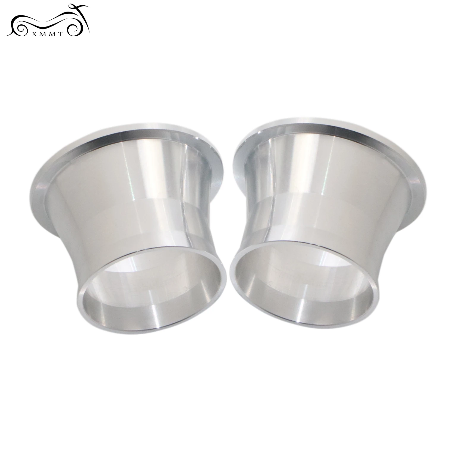 1 пара хром Мотоцикл выхлопной Порты и разъёмы крутящий момент конус