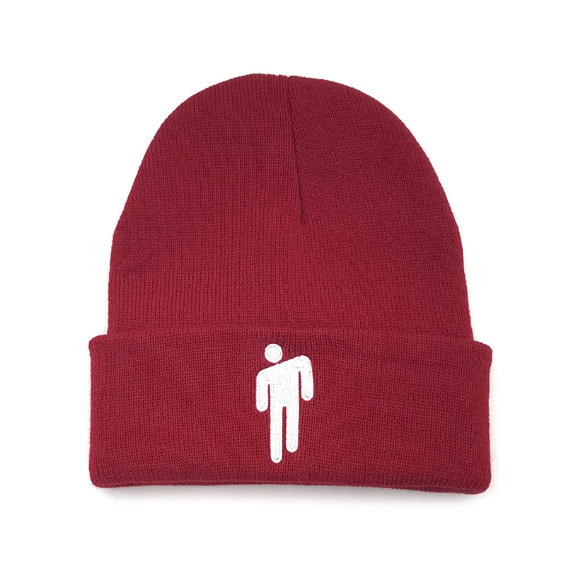 Billie Eilish Beanie вязаная зимняя шапка однотонный хип-хоп трикотажный свитер шляпа кепки унисекс зимняя Выходная шляпа