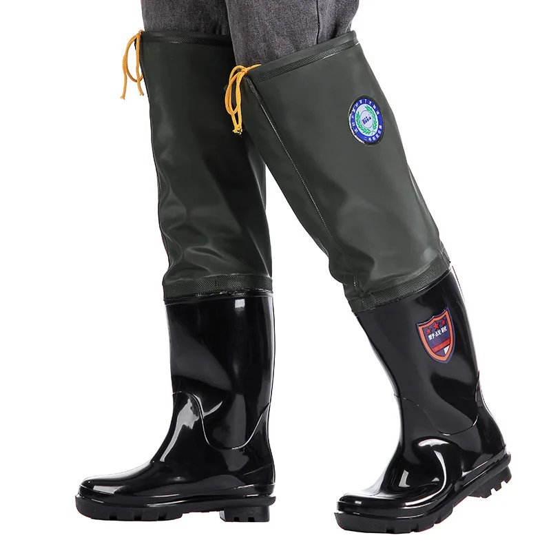 Thickened Super High Water Pants Multipurpose Rain Boots Wear-resistant Fishing Waders for Fishing Shoes Non-Slip Water Shoes