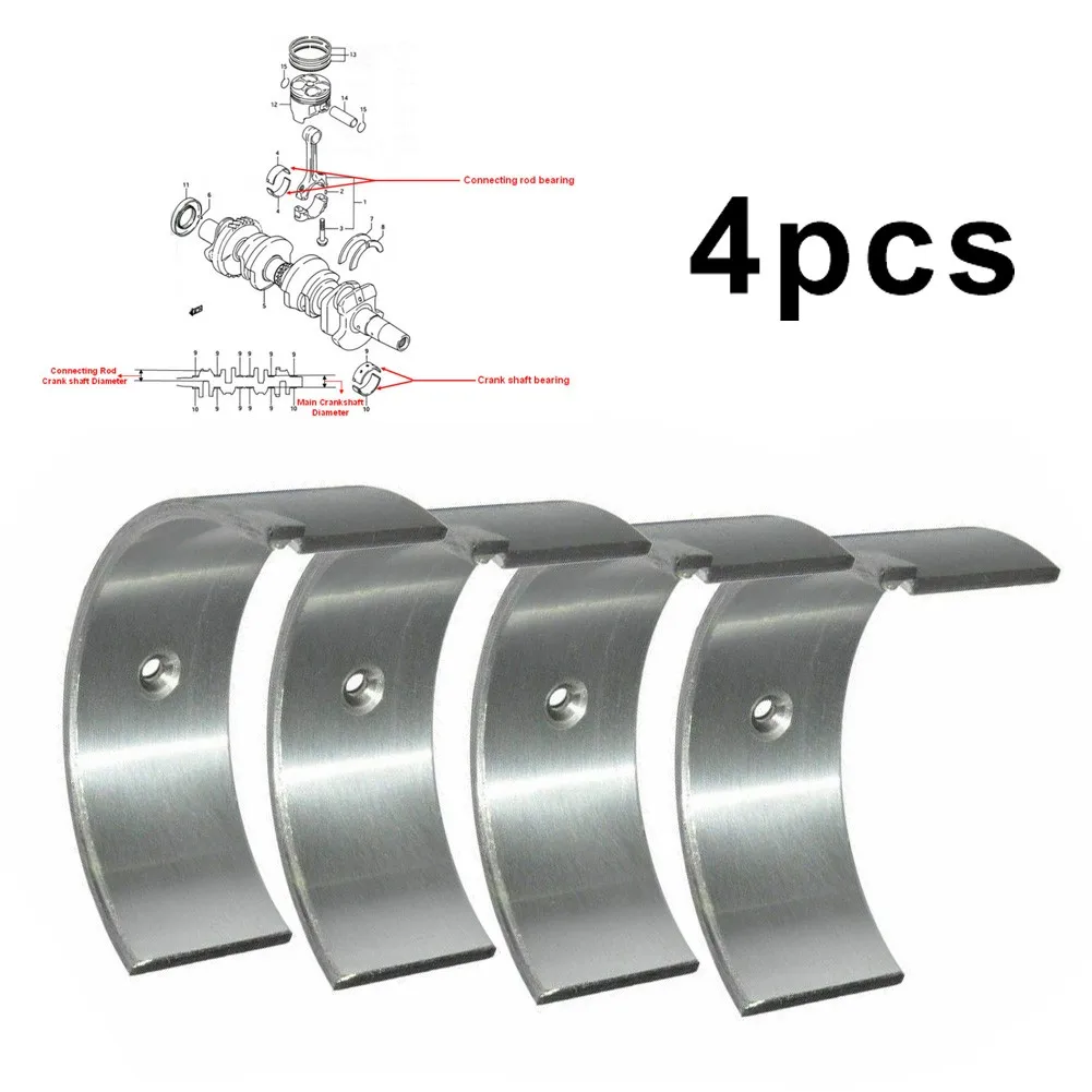 

4pcs Motorcycle Engine Crankshaft Tile Crank Shaft Connecting Con Rod Bearing 29mm Fit For KAWASAKI ZXR400