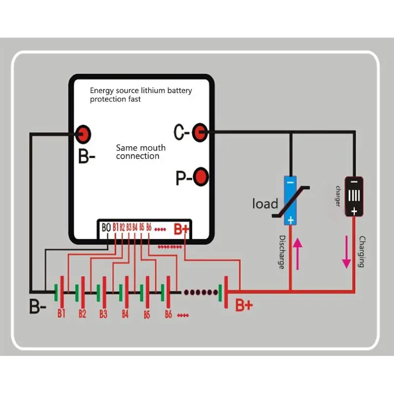 Плата защиты литий-ионных элементов 10S 36 В 30 А защита 18650 плата BMS PCB с