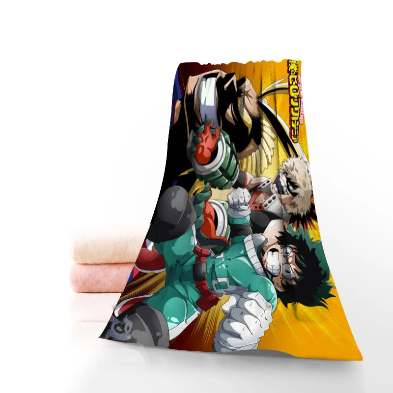 С героями из мультфильма Мой герой академии для ванной Полотенца мочалки