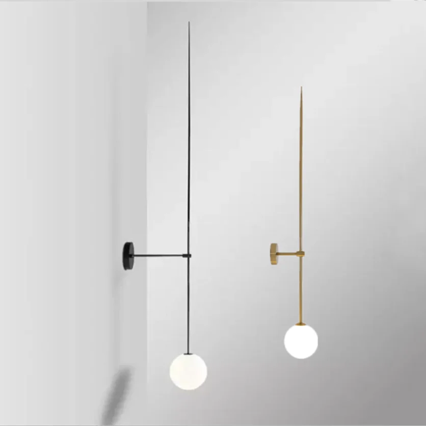 

Minimalist Wall Lamp Led Nordic Glass Ball Wall Light For Living Room Bedroom Loft Decor Sconce Bathroom Fixtures Mirror Light