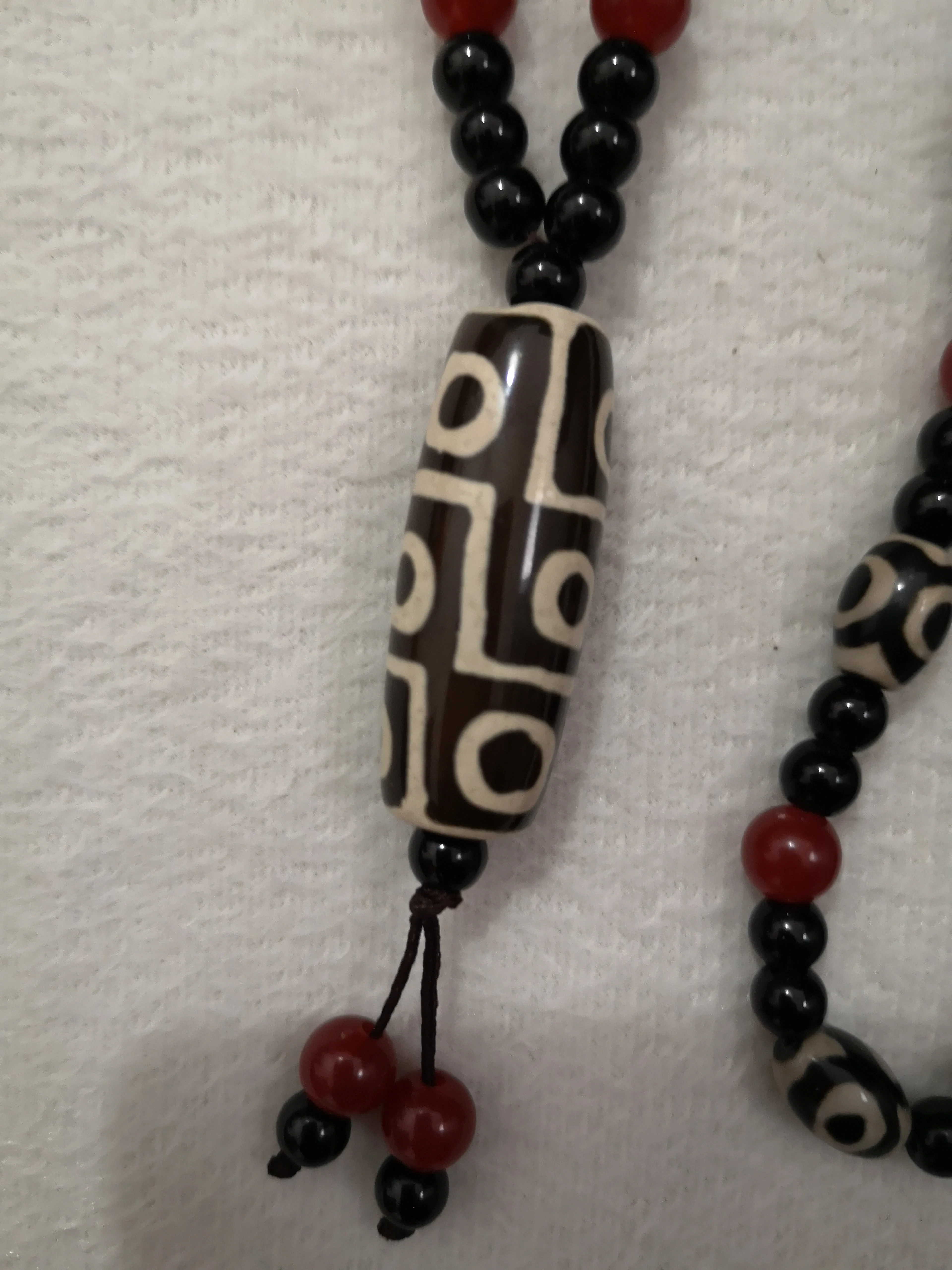 Четкие китайские тибетские Молитвенные бусины Myra из старого агата 9 глаз