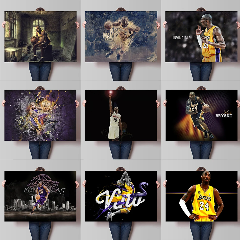 Постер &quotКобе&quot водонепроницаемая Наклейка на стену плакат настенная наклейка