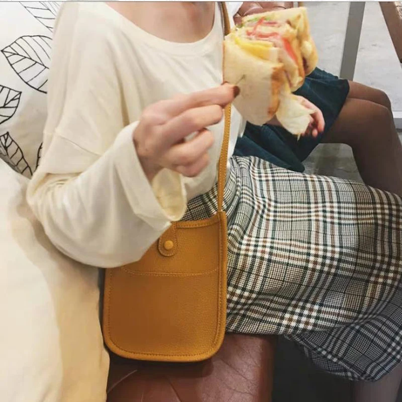 

Women Messenger Bag Mini Soft PU Leather Bucket Shoulder Bag Brand Designer Female Casual Phone Purse