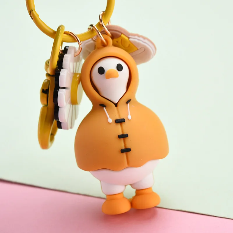 2020 в Корейском стиле креативный Ins брелок утка милый плащ с принтом желтого