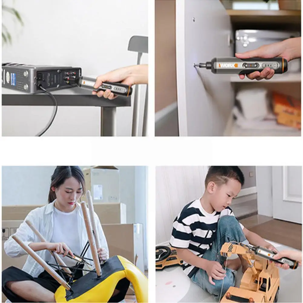 

Миниатюрная электрическая отвертка, аккумуляторная отвертка, отвертка с регулировкой мощности, 3-скоростной инструмент «сделай сам», инстр...