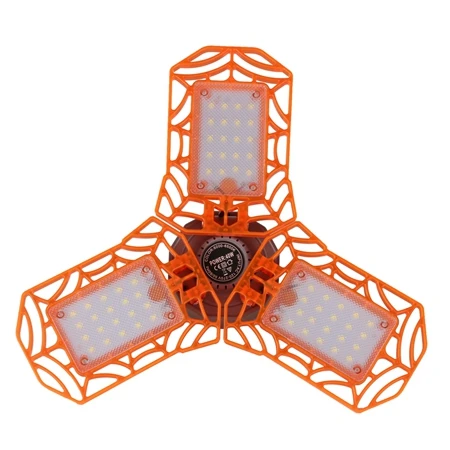 40W orange Светодиодный светильник для гаража, деформируемый светильник для магазина, для склада, цеха, подвал, сарай, строительство, AC220V, E27, 40 Вт, 60 Вт, промышленный светильник ing - Цвет: 40W orange