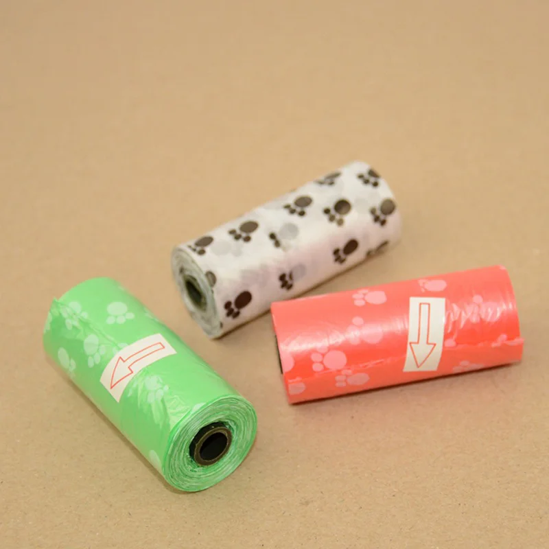 10 рулонов биоразлагаемая собачья Мочалка для домашних животных мусорные мешки