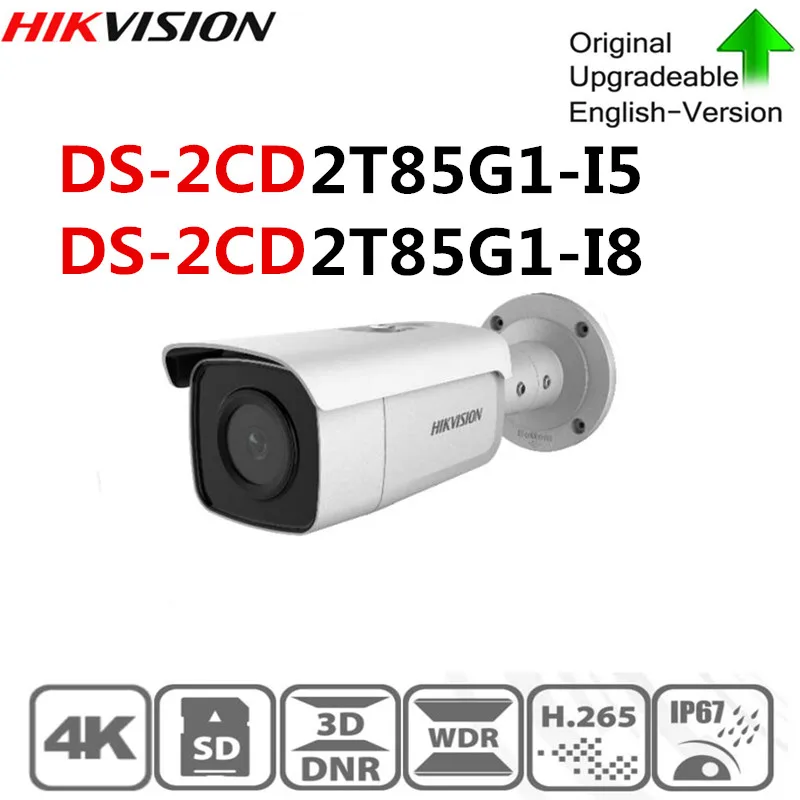 Hikvision оригинальный DS 2CD2085G1 I5 I8 питание от Darkfighter 8MP 20fps пуля сети CCTV IP камера H.265 + POE