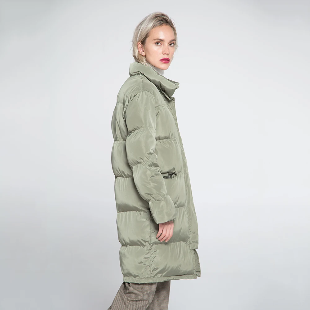 Winter Ladies New Hooded Thick Large Size Bread Jacket Coat Clothes Cotton Long Section Over The Knee | Женская одежда