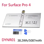 Оригинальный новый аккумулятор DYNR01 для планшета Microsoft Surface Pro 4 Pro 4 G3HTA027H 1724 5087 мАч 38.2Wh 7,5 в с инструментами