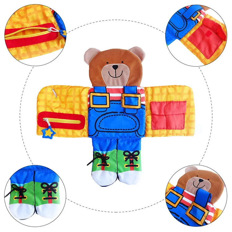 Детские игрушки тканевая книга для мальчиков и девочек галстук развития обуви