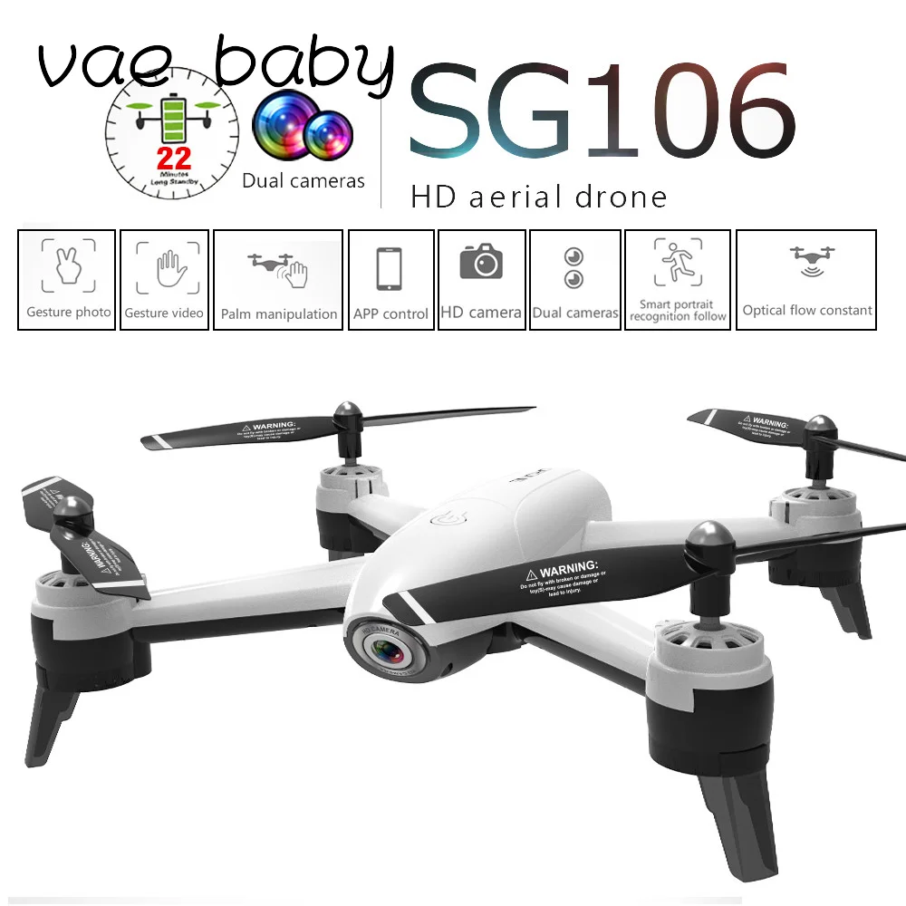 

Дрон SG106 с дистанционным управлением, 2,4 ГГц, 4 канала, Wi-Fi, FPV
