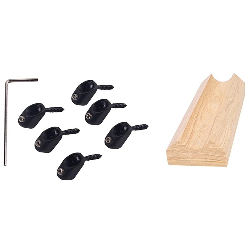 6 шт. набор с винтовой головкой электрическая бас-гитара струна гайка и 1