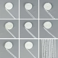 10yardslot white lace ribbons polyester fabric embroidery lace trim diy sewing handmade accessories clothes decoration