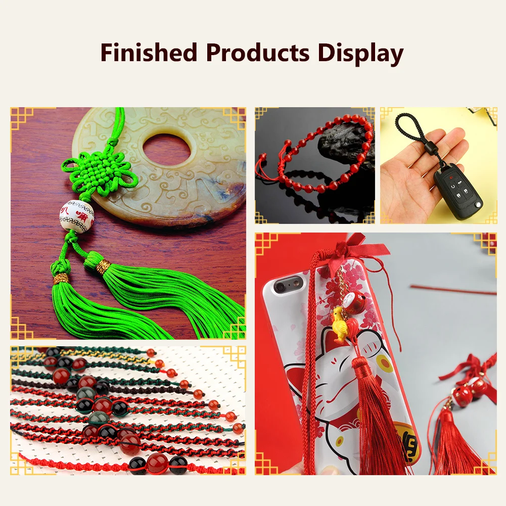 

20m 22 Yards 1mm Nylon Cord Thread Chinese Knot Macrame Cord Bracelet Braided String DIY Tassels Beading For Shamballa Rope