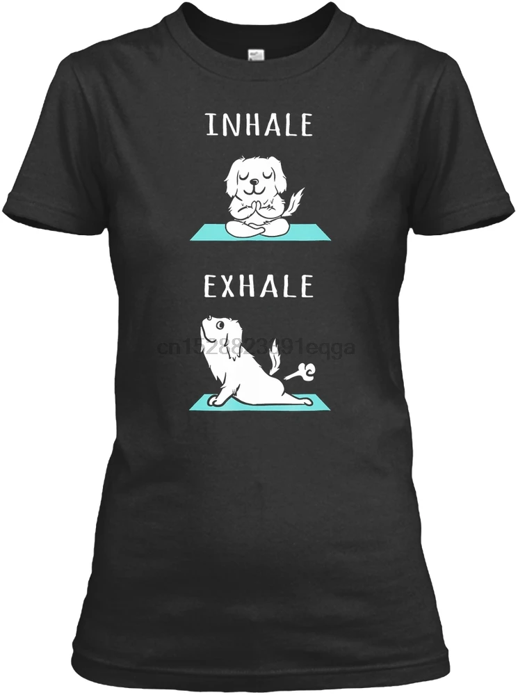 Мужская футболка Great Pyrenees Yoga Inhale Exhale T Shir женская футболка|Мужские футболки| |