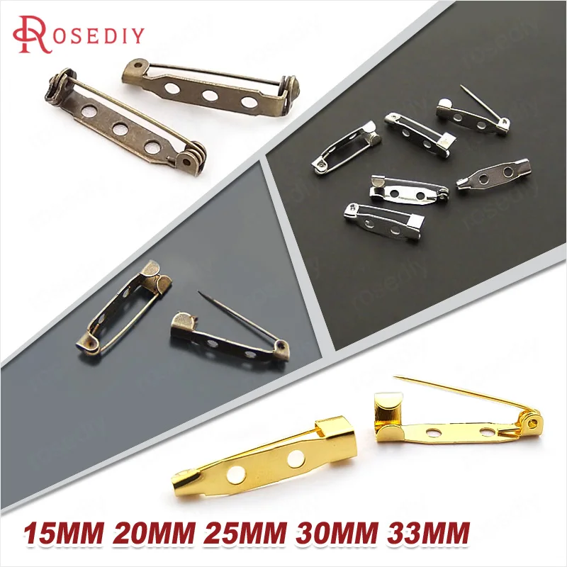

Wholesale 50 pieces 15mm 20mm 25mm 30mm 33mm Antique Bronze Iron Brooch Base Diy Jewelry Findings Accessories(JM3203)