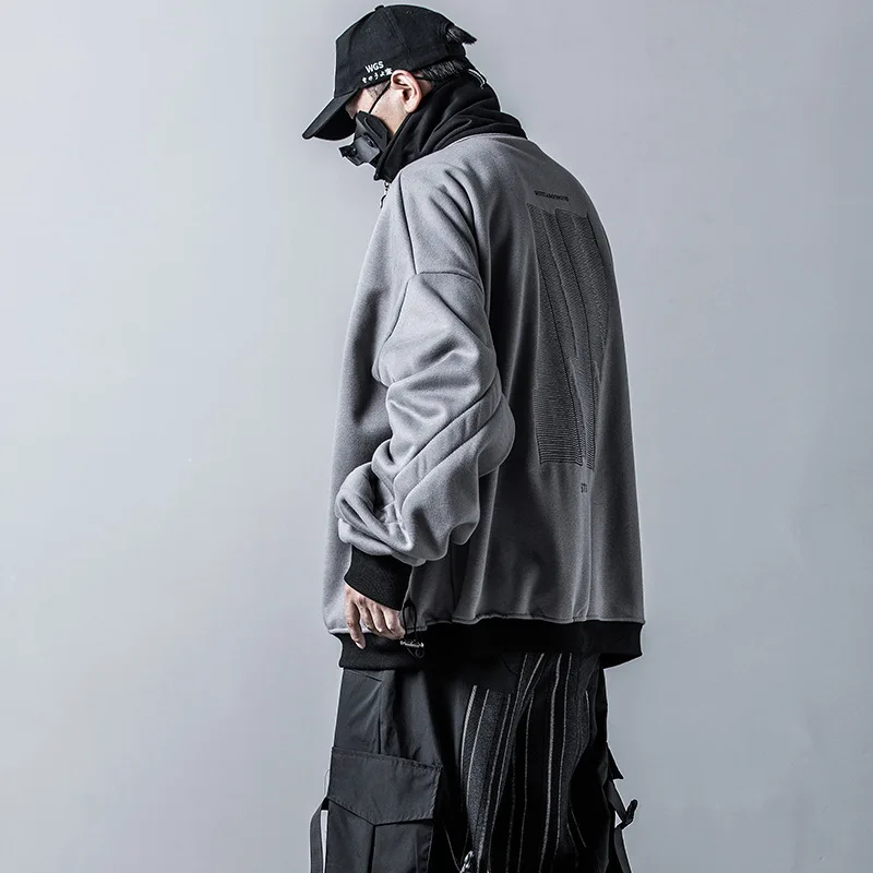 2020 модный весенний свитер с высоким воротом Мужская Уличная одежда Harajuku