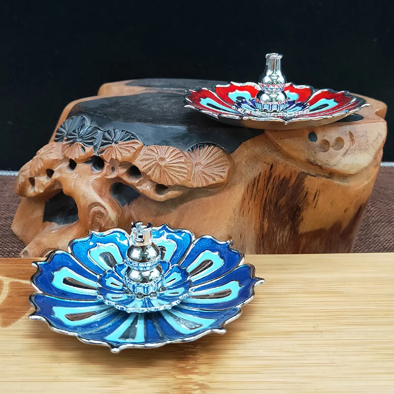 

Lotus Flower Shape Incense Burner Stick Cone Burner Holder Incense Base Plug Home Decoration Incense Burner Stick Holder