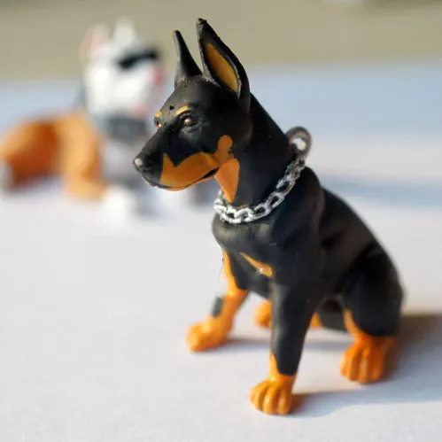 1/12 масштаб моделирования четыре собаки милые животные Миниатюрная модель двора